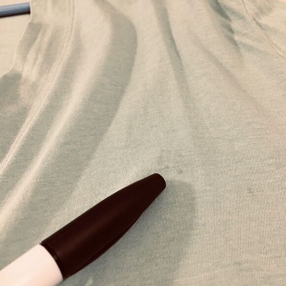 Jarbo Womens Thin Peru Cardigan Sweater Size M 38 Teal Blue Green‎ Tiered Ruched - Picture 10 of 12